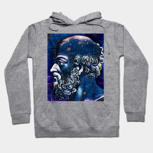 Eratosthenes of Cyrene Dark Night Portrait | Eratosthenes of Cyrene Artwork 5 Hoodie